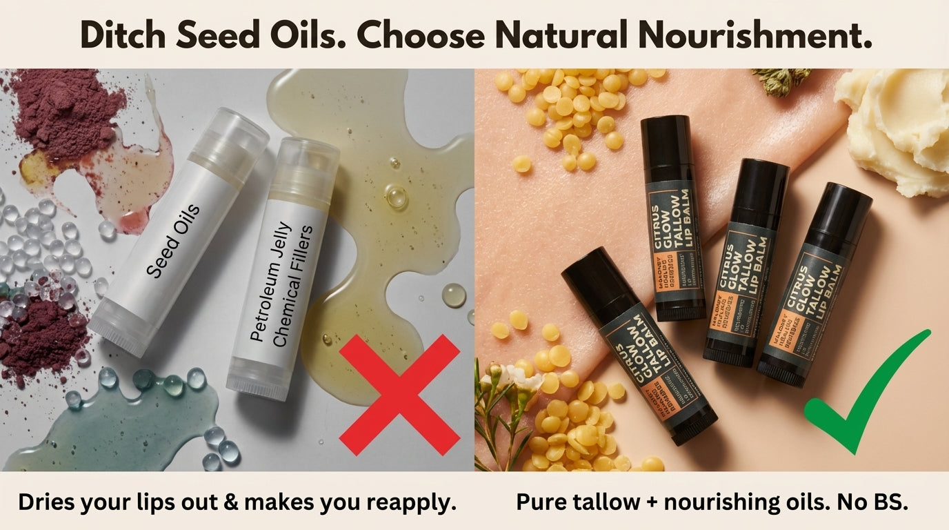 Featured image for Ditch the Seed-Oil Lip Balms — Your Lips Deserve Something Better