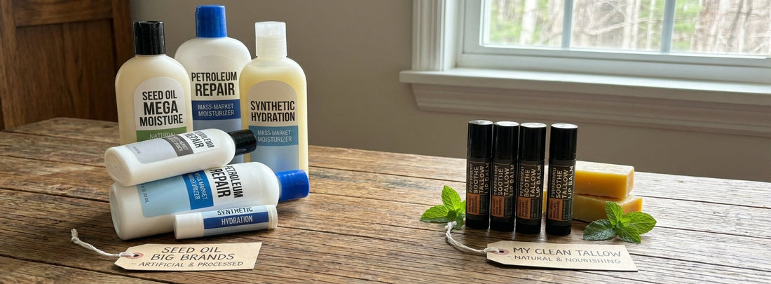 The Hidden Problem With Big Brand Lip Balms: Why Seed Oils Keep Your Lips Dry