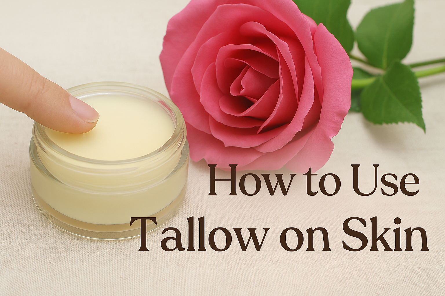 How to Use Beef Tallow Moisturizer