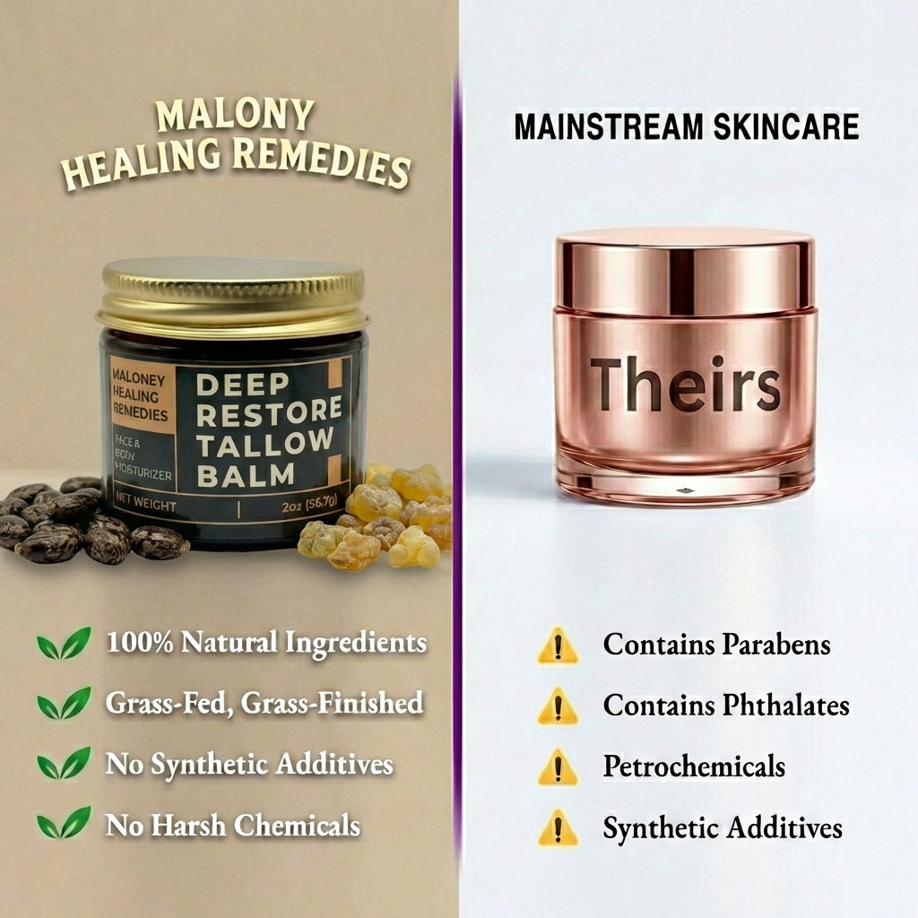 Deep Restore Tallow Balm Moisturizer For Dry, Sensitive Skin, Wrinkles