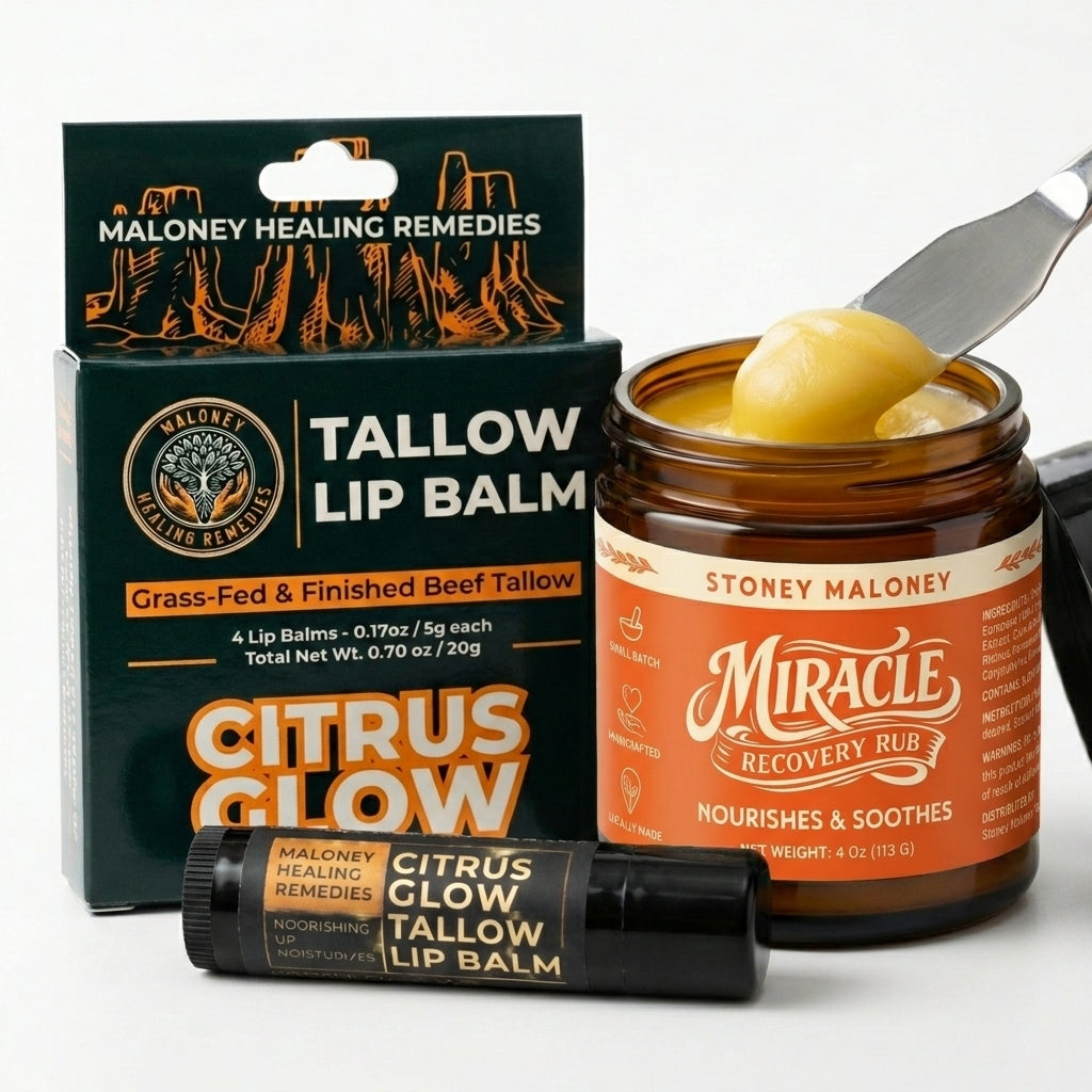 Miracle Recovery Rub (5000MG CBD) + Tallow Lip Balm Bundle