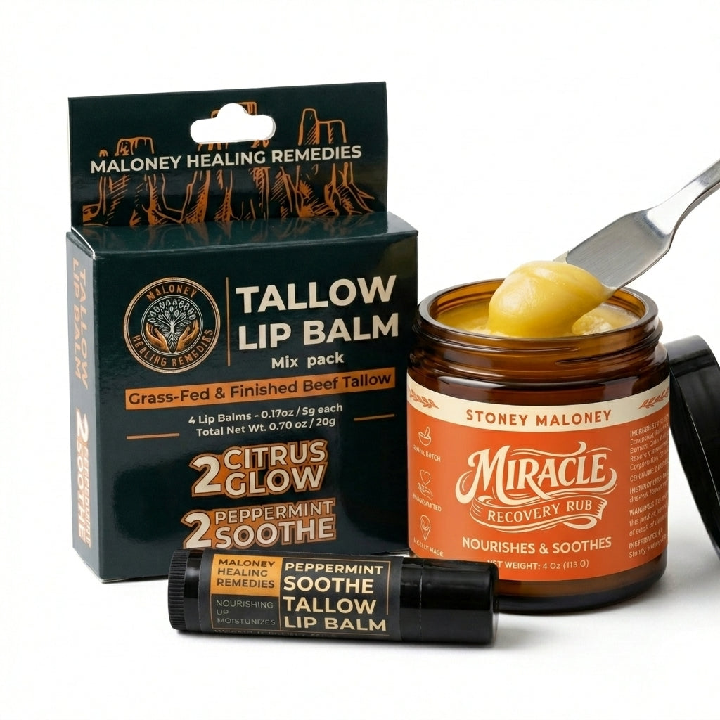 Miracle Recovery Rub (5000MG CBD) + Tallow Lip Balm Bundle