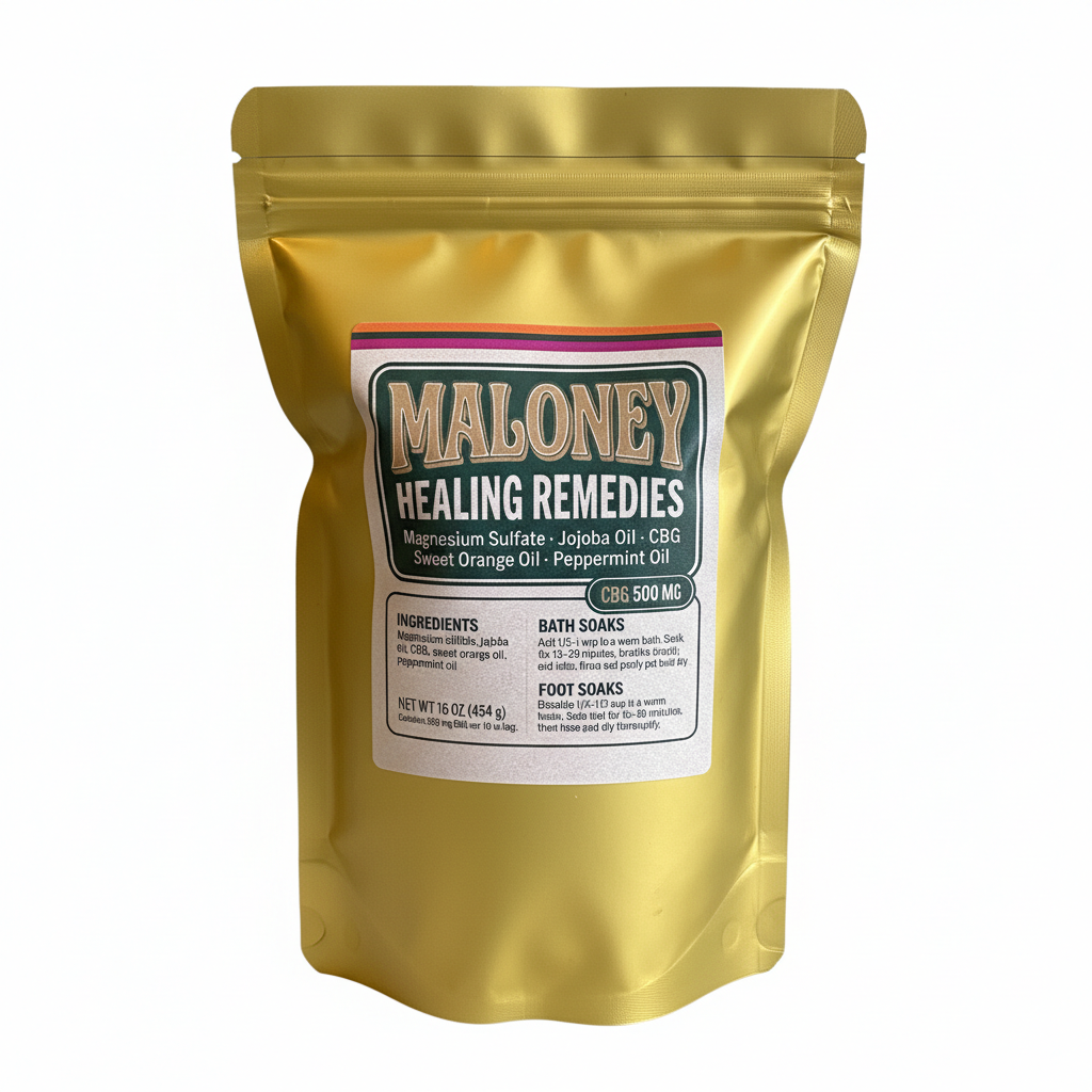 CBG Recovery Soak - Epsom Salt Bath & Foot Soak with Jojoba Oil