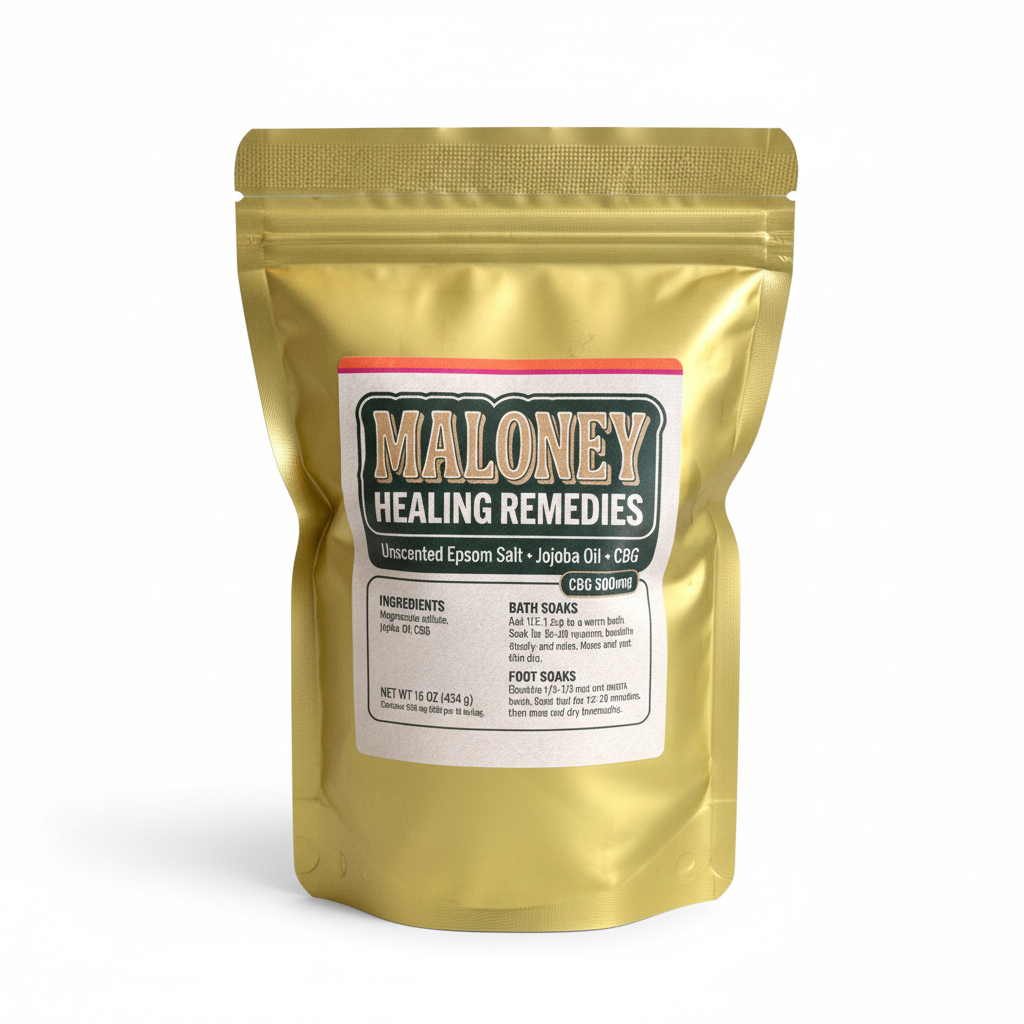 CBG Recovery Soak - Epsom Salt Bath & Foot Soak with Jojoba Oil