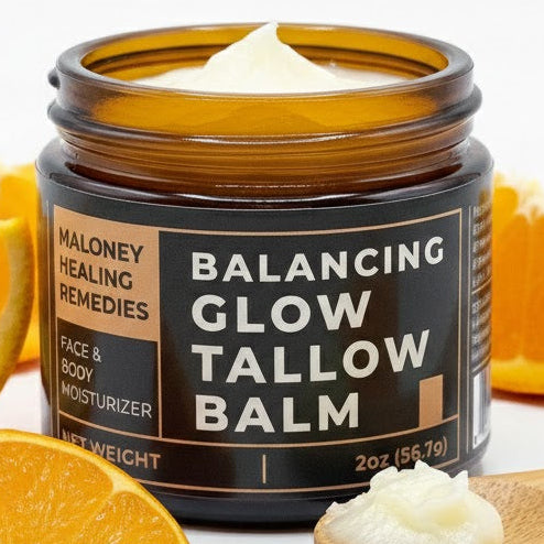 Balancing Glow Tallow Balm | Natural Moisturizer for Oily, Acne-Prone & Combination Skin