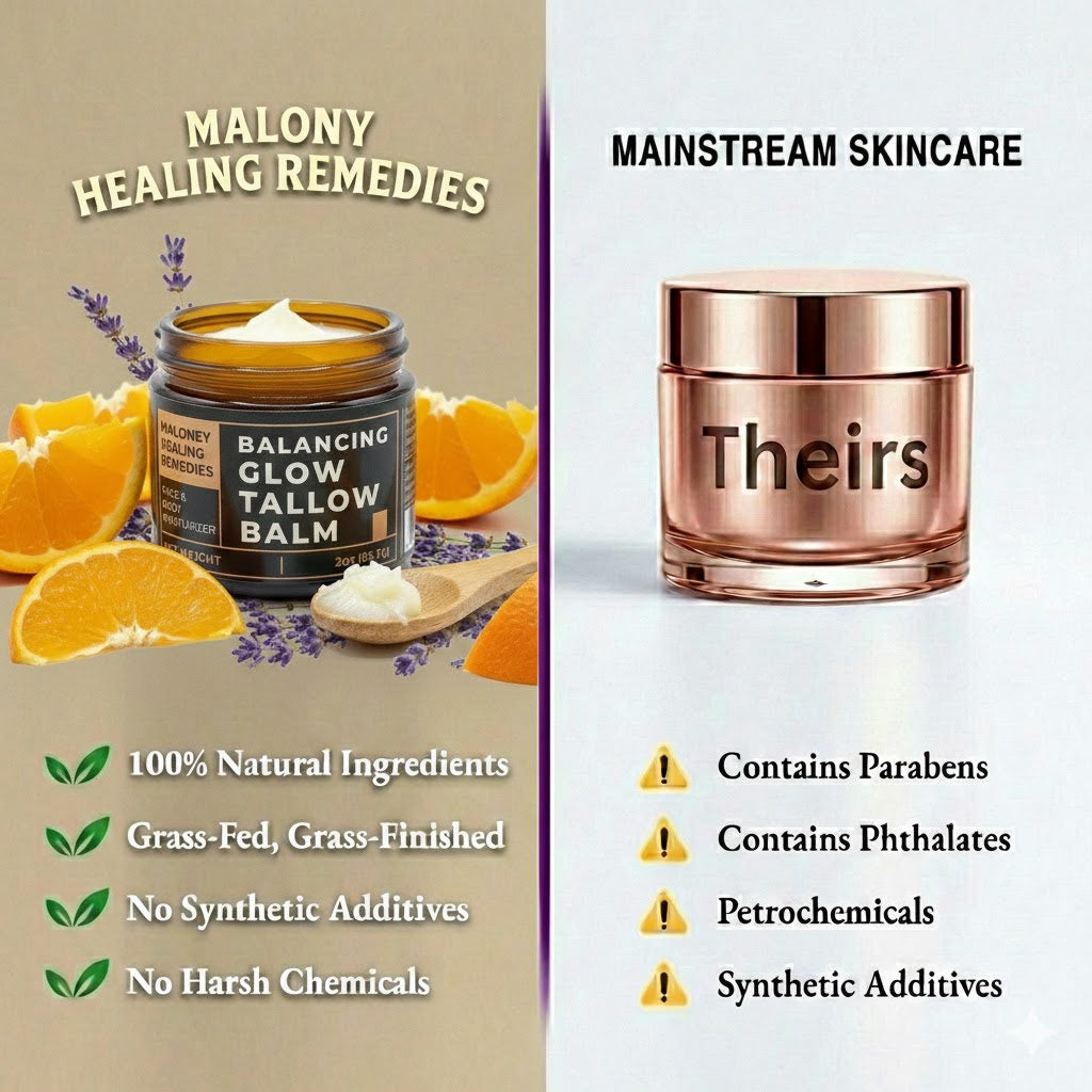Balancing Glow Tallow Balm | Natural Moisturizer for Oily, Acne-Prone & Combination Skin